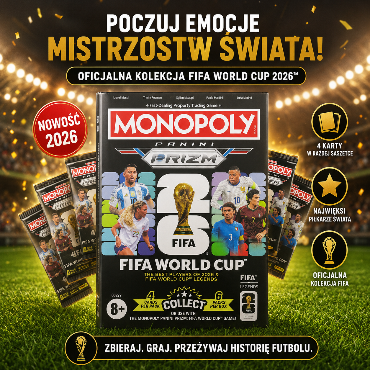 HASBRO Monopoly Panini Prizm: FIFA World Cup G2677