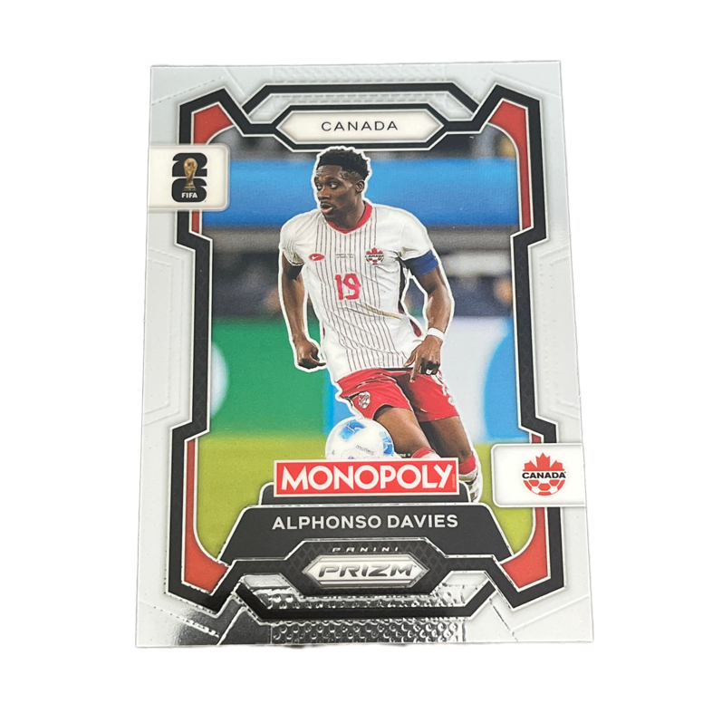 HASBRO Monopoly Panini Prizm: FIFA World Cup 2026 Base Card | Alphonso Davies - Kanada
