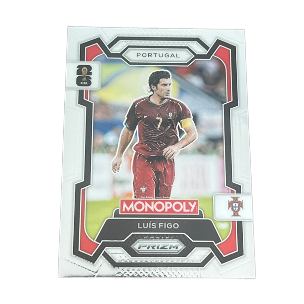 HASBRO Monopoly Panini Prizm: FIFA World Cup 2026 Base Card | Luís Figo - Portugalia