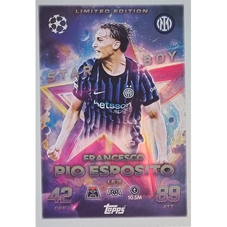 Topps Match Attax 2026 Classic Limited Edition - LE3 | Francesco Pio Esposito - Inter Mediolan