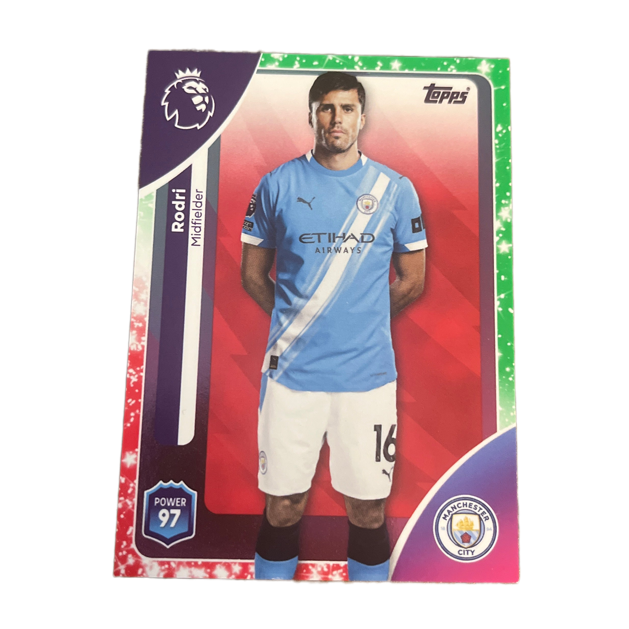 Topps Premier League 2026 Base - Wersja świąteczna | Rodri – Manchester City