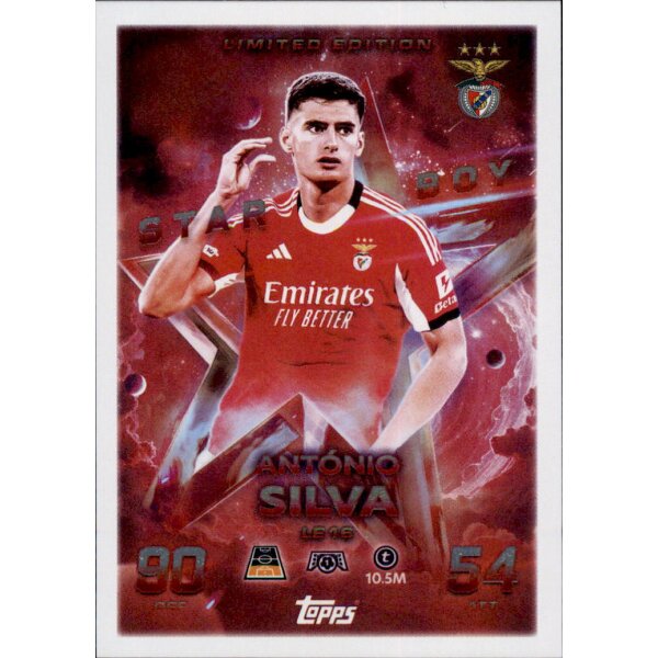 Topps Match Attax 2026 Classic Limited Edition - LE16 | Antonio Silva - Benfica